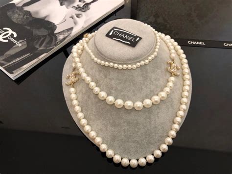 chanel pearl necklace replica uk|faux chanel jewelry website.